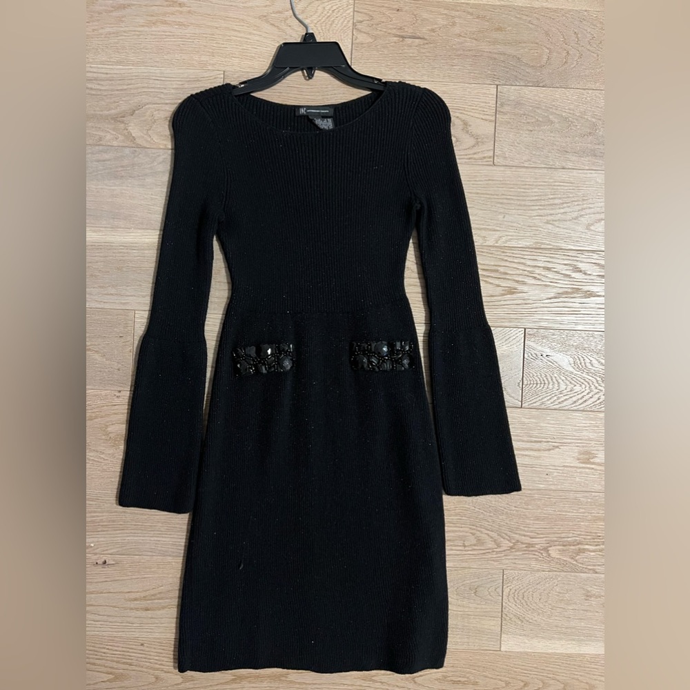 Inc black sweater dress